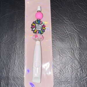 Box Cutter White, Pink & Black “NO ONE FIGHTS ALONE” Handcrafted by me, NEW